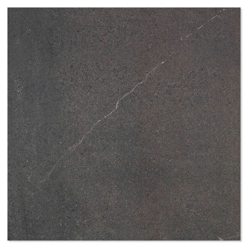 Utendørsflis Bellevue Svart Matt 60x60 cm Tykkelse 20 mm